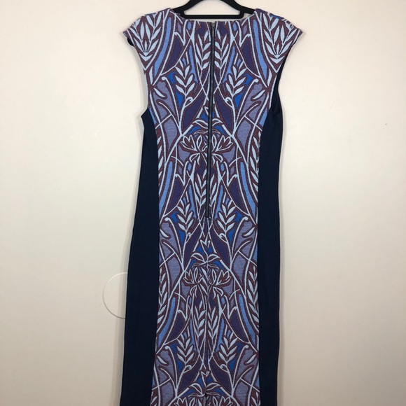 Anthro HD in Paris Cleo Jacquard Midi VNeck Dress - Picture 6 of 6